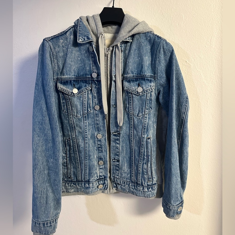 Blank NYC denim zip hoodie